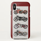  MOTORFIETSEN, rood Case-Mate iPhone Case (Achterkant)