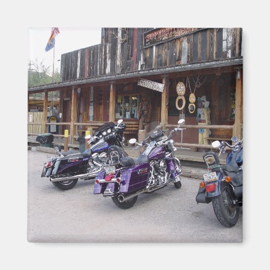 Motorfietsen van Western Saloon Magneet (Voorkant)