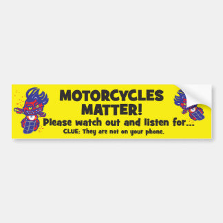Motorfietsen zijn belangrijk bumpersticker