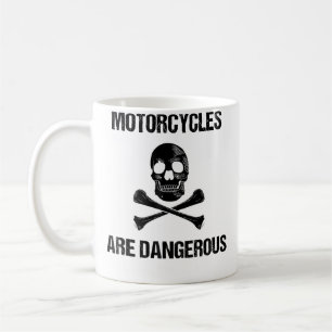 Motorfietsen zijn gevaarlijk grappig ironische mot koffiemok