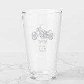 MotorfietsenGroomsman Vader van Groom Gift Glas (Achterkant)
