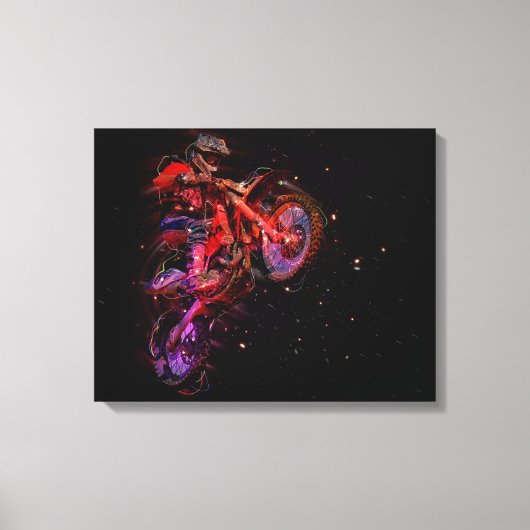 Motorfietser Canvas Afdruk (Voorkant)