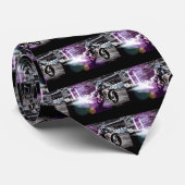 motorfietser met motorfietswiel stropdas (Opgerold)