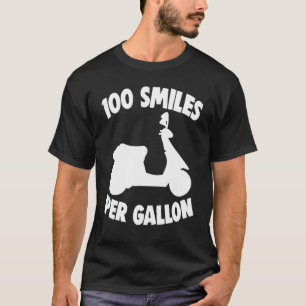 Motorfietsers bromfiets scooter 100 mijl P T-shirt