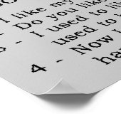 Motorfietsgesprekken Funny Poster Sign (Hoek)