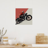 Motorfietsinrichting Poster (Keuken)