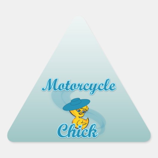Motorfietskoppel 3 driehoek sticker (Voorkant)
