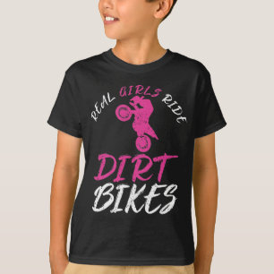 Motorfietskruis voor echte meisjes t-shirt