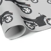 Motorfietspatroon Cadeaupapier (Rol Hoek)