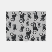 Motorfietspatroon Fleece Deken (Voorkant (Horizontaal))