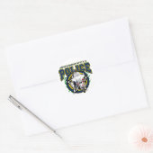 Motorfietspolitie Ronde Sticker (Envelop)