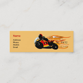 Motorfietsracisme Mini Visitekaartje