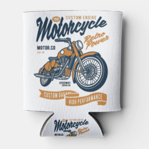 Motorfietsretrorkracht Blikjeskoeler