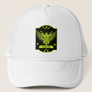 Motorfietsrijdende moeder trucker pet