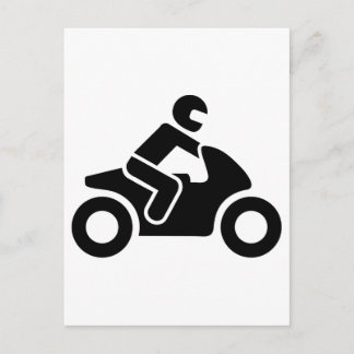 Motorfietssymbool Briefkaart