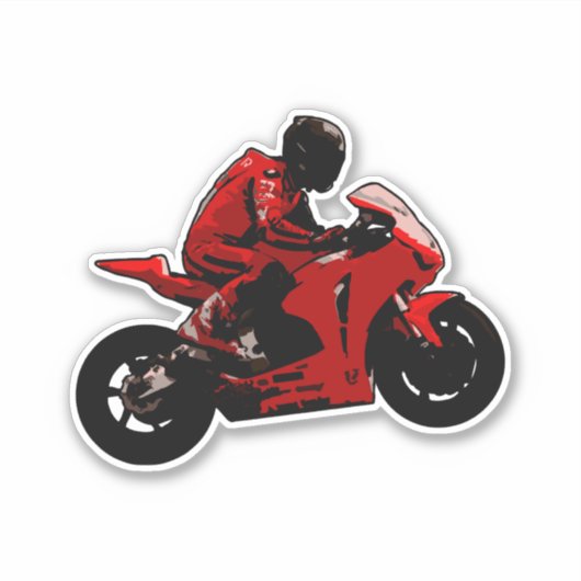 Motorfietsticker Sticker (Voorkant)
