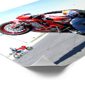 Motorfietstunt Poster (Hoek)