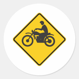 Motorfietsverkeerssnelweg Ronde Sticker