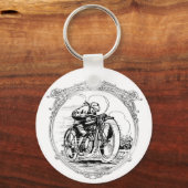 Motorfietsvintage Sleutelhanger (Voorkant)