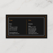 Motorfietsvintage Visitekaartje (Achterkant)