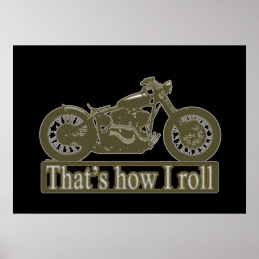 Motorfietswand Poster (Voorkant)