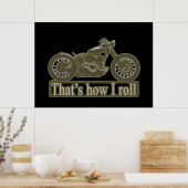 Motorfietswand Poster (Keuken)