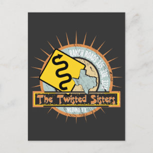 Motorfietsweg: Twisted Sisters in Texas Briefkaart