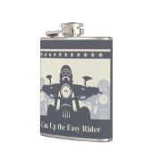 Motorfietthema Flask, Biker Rally Easy Rider Heupfles (Links)