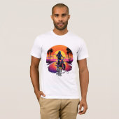 MotorGeboren naar T-shirt met ride (Voorkant volledig)