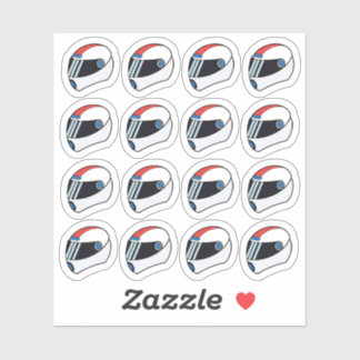 Motorhelm Moto Racer Sport Doodle Planner Sticker