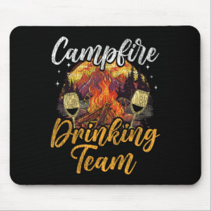 Motorhome Camping Retro Dronken Alcohol Bier Kampv Muismat