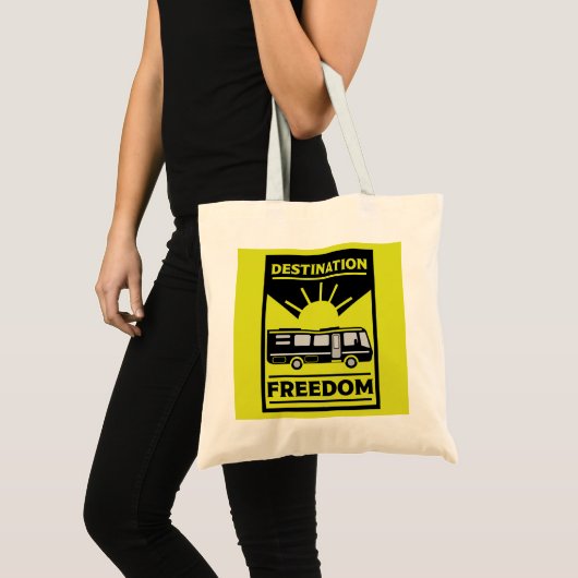 Motorhome Camping RV Freedom Tote Bag (Voorkant (product))