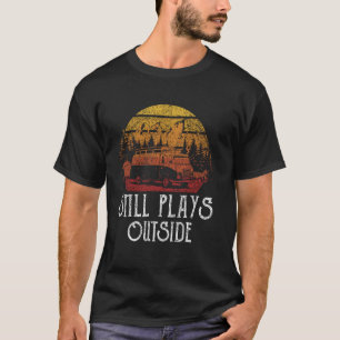 Motorhome Kamperen Retro Caravan Rv Aanhangwagen S T-shirt
