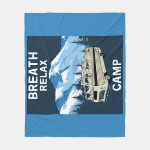 Motorhome RV Camper ReisVan Retro-Mok Fleece Deken