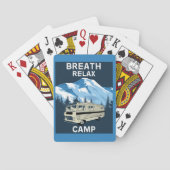 Motorhome RV | Camper | ReisVan | Retro-Mok Pokerkaarten (Achterkant)