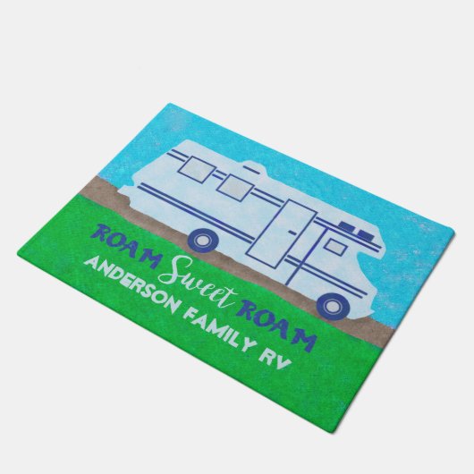 Motorhome RV Camper Travel Van Roam | Aangepaste n Deurmat (Schuin)