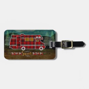 Motorhome RV Camper Travel Van Rustic - Aangepast Bagagelabel