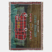 Motorhome RV Camper Travel Van Rustic - Aangepast Deken (Voorkant Verticaal)