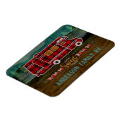 Motorhome RV Camper Travel Van Rustic - Aangepast Magneet (Linkerzijde)