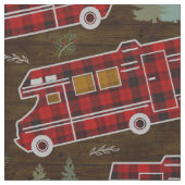 Motorhome RV Camper Travel Van Rustic Pine Pattern Stof (Close Up)