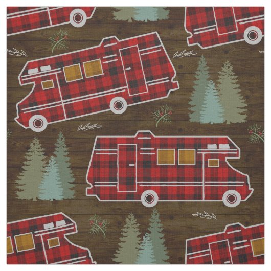 Motorhome RV Camper Travel Van Rustic Pine Pattern Stof (Swatch)