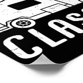 Motorhome RV Camping Camper Blijf van klasse C Poster (Hoek)