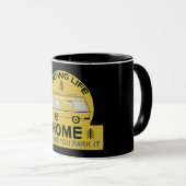 Motorhome | RV Motorhome | Camping Life Latte Mug (Devant droit)