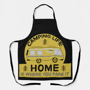 Motorhome RV Motorhome Latte Mok kamperen Schort