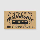 Motorhome RV Travel Van Rustic Farmhouse Custom (Voorkant)