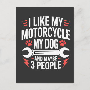 Motorhond Eigenaar Humor Briefkaart