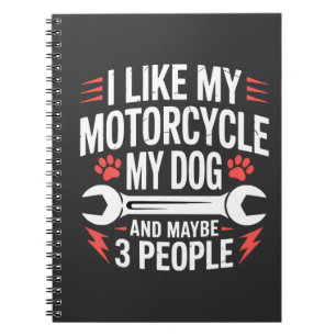 Motorhond Eigenaar Humor Notitieboek