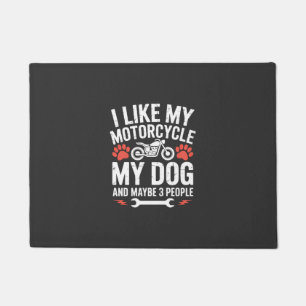 Motorhond Sarcasme Citaat Hond Humor Deurmat