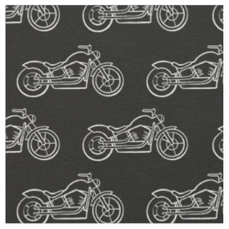 Motorjongens Racfiets Motor Motorfiets Zwart Wit Stof