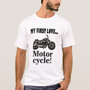 Motorliefhebber fietst berijder t-shirt